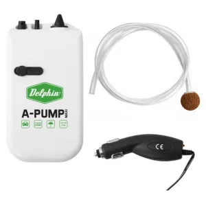 Pompka do żywca Delphin A-PUMP maxi – 80h pracy, 2 tryby, adapter samochodowy