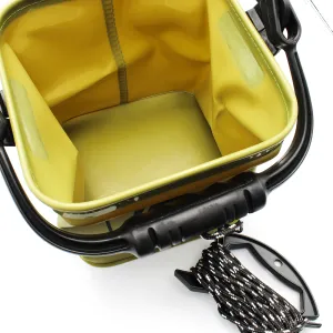 Składane wiadro Delphin CUBO 5L + 5m – kompaktowe i praktyczne wiadro wędkarskie