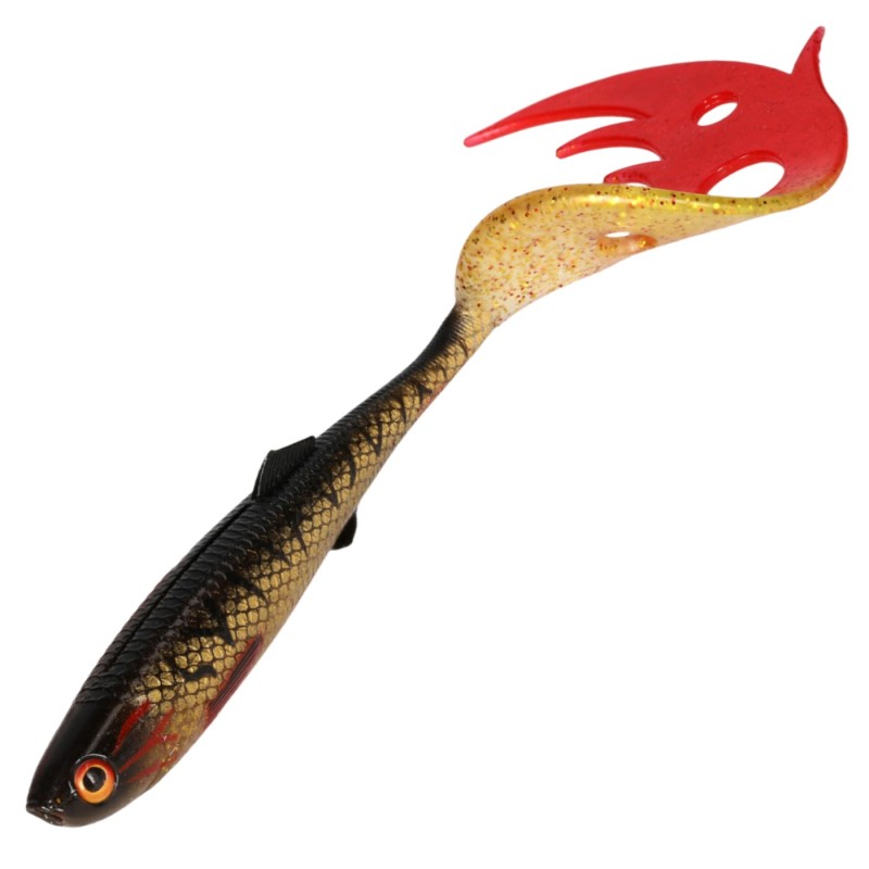 Przynęta Mikado Sicario Pike Tail 18cm Spotted Bullhead – duża guma na szczupaka i sandacza