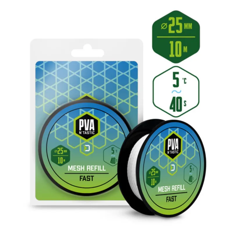 Zapasowa siatka 10m 25mm Delphin PVA Quick – szybkorozpuszczalna i precyzyjna