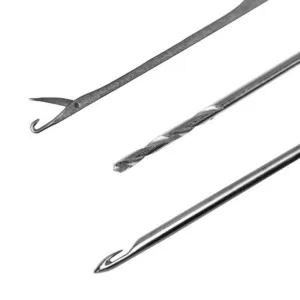 Zestaw igieł Delphin THE END GRIP Set 3 szt. – komplet narzędzi karpiowych