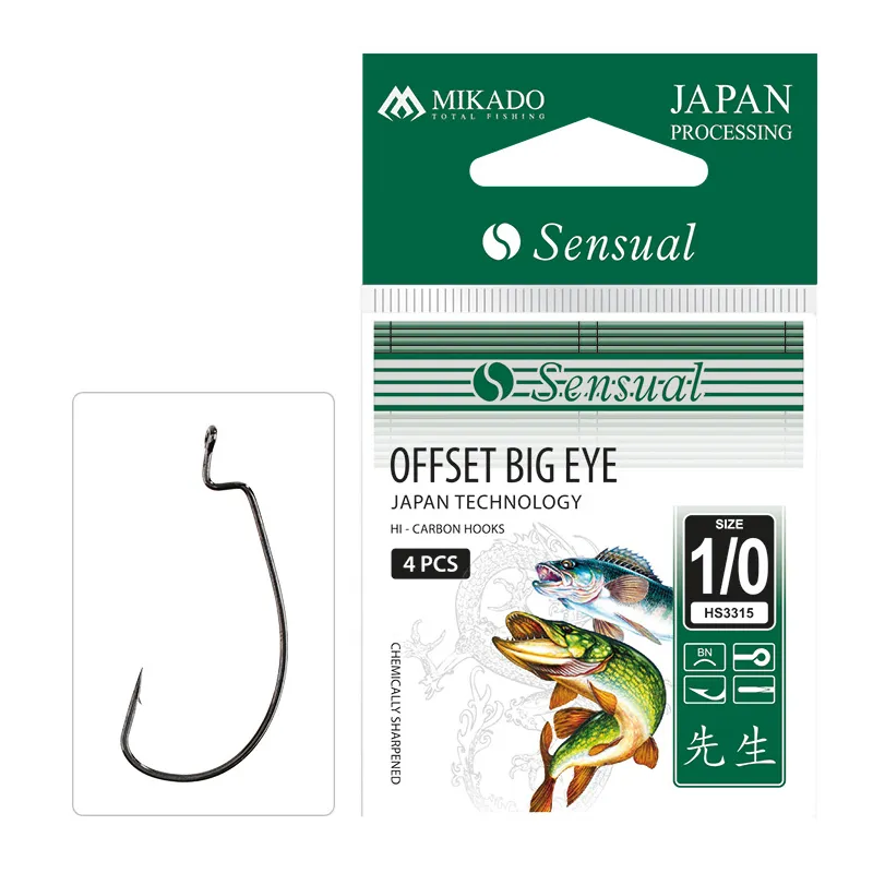 Haki spinningowe Sensual Mikado nr3/0 Offset Big Eye