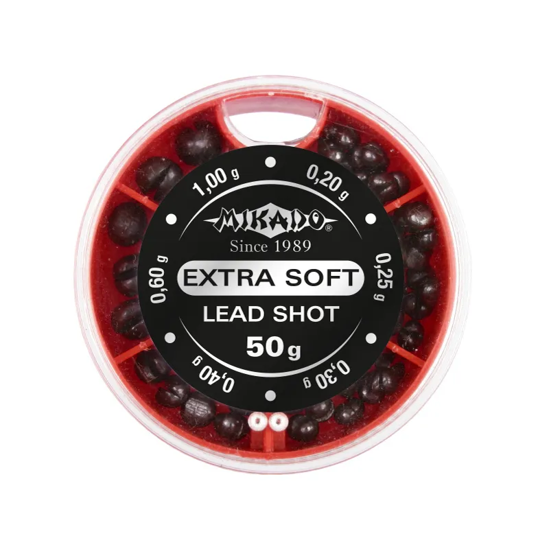 Ciężarki wędkarskie Mikado Zestaw A 50g – zestaw śrucin do spławika