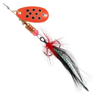 Błystka obrotowa Blaster Chwost 4 Srebrna 26 Fluo – skuteczna przynęta na okonie i pstrągi