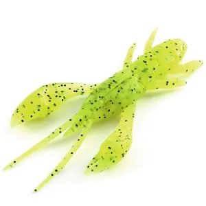 Fishup Real Craw 2' (4,8cm) 055 Chartreuse/Black
