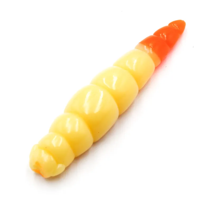 Guma Larwa Fishup Yochu 1,7' 4,3cm 135 - Cheese/Hot orange