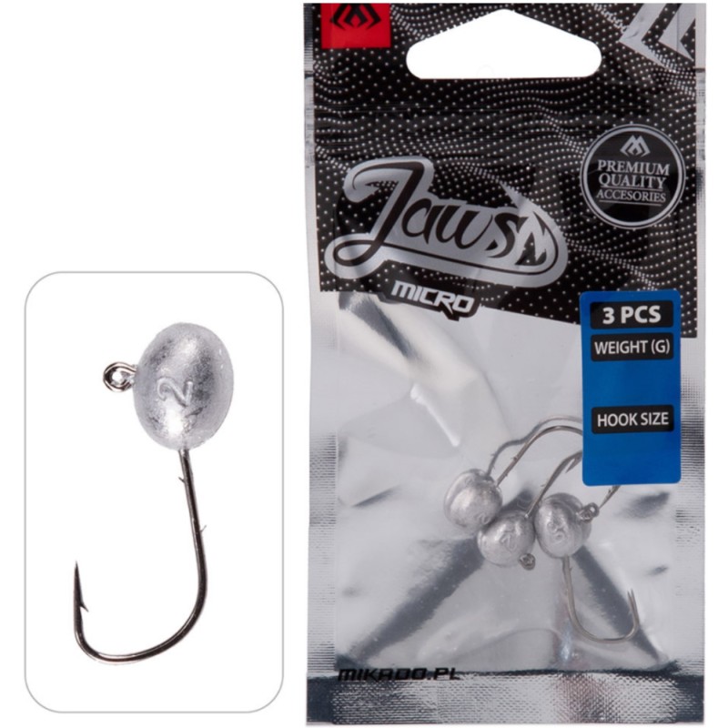 Główka Jigowa Jaws Micro 3x 1.5g-1 BN – ultralekka i precyzyjna do mikrogum