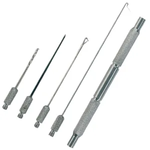 Komplet wierteł i igieł karpiowych Jaxon XTR Carp INOX – stal nierdzewna, 4-elementowy zestaw