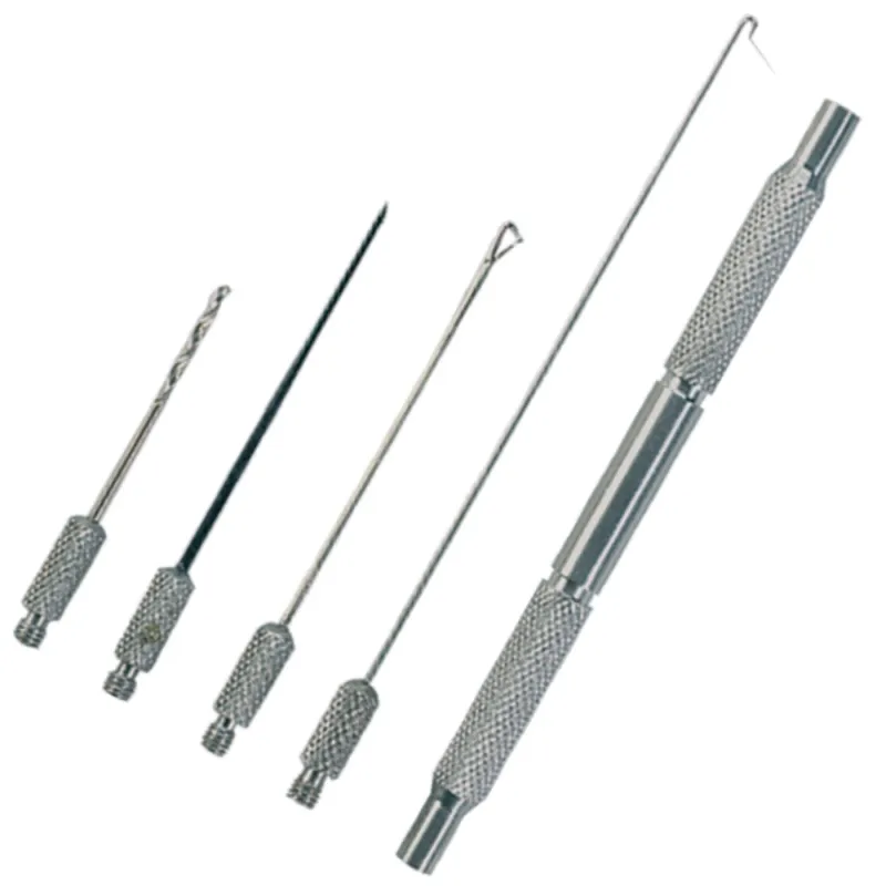 Komplet wierteł i igieł karpiowych Jaxon XTR Carp INOX – stal nierdzewna, 4-elementowy zestaw