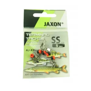 System do podczepiania spławika Safety M Jaxon – agrafka z krętlikiem (5 szt.)