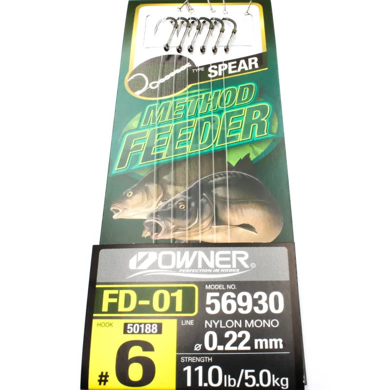 Przypon Method Feeder z igłą nr.6 żyłka 0,22 Owner