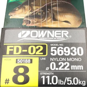 Przypon Method Feeder z gumka nr.8 żył 0,22 Owner