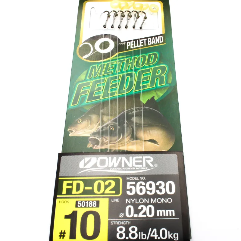Przypon Method Feeder z gumka nr.10 żył 0,20 Owner