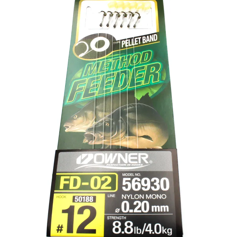 Przypon Method Feeder z gumka nr.12 żył 0,20 Owner