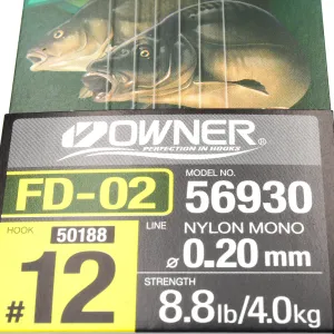 Przypon Method Feeder z gumka nr.12 żył 0,20 Owner