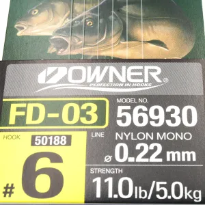 Przypon Method Feeder z quick nr.6 żył 0,22 Owner