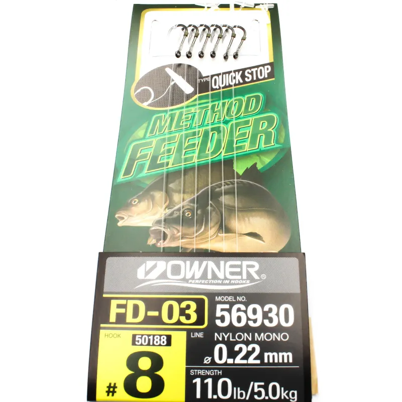 Przypon Method Feeder z quick nr.8 żył 0,22 Owner