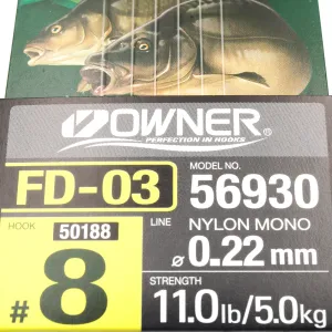 Przypon Method Feeder z quick nr.8 żył 0,22 Owner