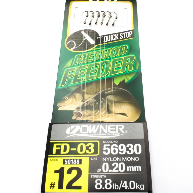 Przypon Method Feeder z quick nr.12 żył 0,20 Owner
