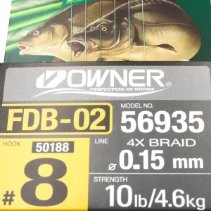 Przypon Method Feeder z gumka nr.8 plec.15 Owner