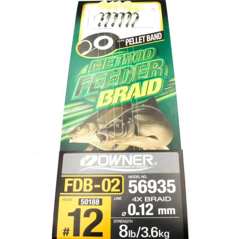 Przypon Method Feeder z gumka nr.12 plec.12 Owner