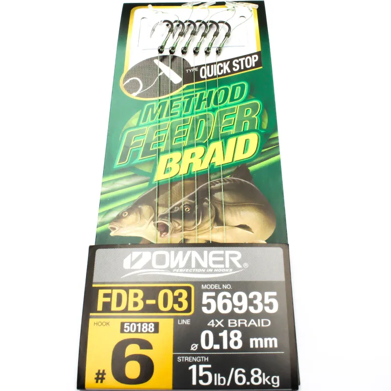 Przypon Method Feeder z quick nr.6 plec 0,18 Owner