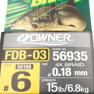 Przypon Method Feeder z quick nr.6 plec 0,18 Owner