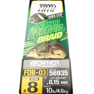 Przypon Method Feeder z quick nr.8 plec 0,15 Owner