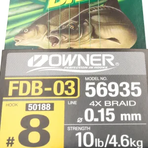 Przypon Method Feeder z quick nr.8 plec 0,15 Owner