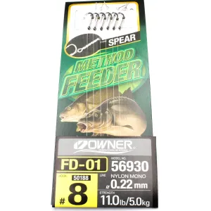 Przypon Method Feeder z igłą nr.8 żyłka 0,22 Owner