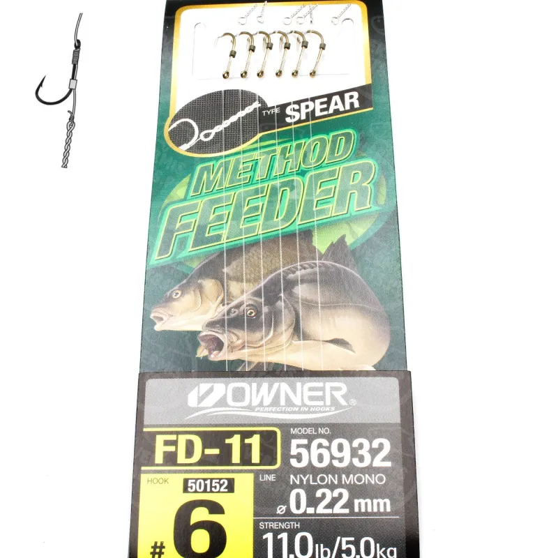 Przypon Method Feeder igła nr 6 żyłka 0,22 Owner