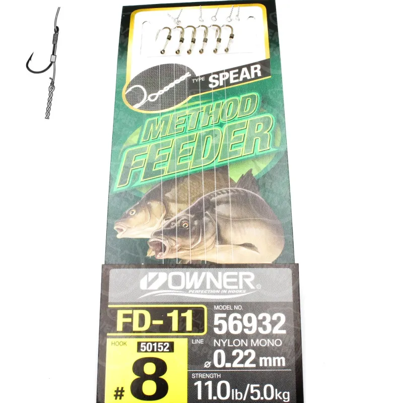 Przypon Method Feeder igła nr 8 żyłka 0,22 Owner