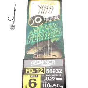 Przypon Method Feeder gumka nr 6 żyłka 0,22 Owner