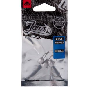 Główka Jigowa Jaws Micro 3X 2.5g / 4 BN – ultralekka główka jigowa do mikrogum