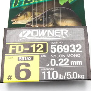 Przypon Method Feeder gumka nr 6 żyłka 0,22 Owner