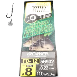 Przypon Method Feeder gumka nr 8 żyłka 0,22 Owner