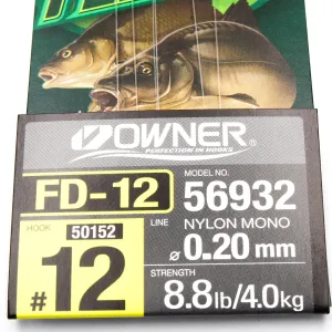 Przypon Method Feeder gumka nr 12 żyłka 0,20 Owner