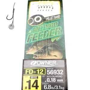 Przypon Method Feeder gumka nr 14 żyłka 0,18 Owner