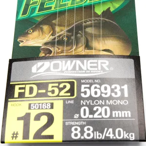 Przypon Method Feeder gumka nr 12 żyłka 0,20 Owner