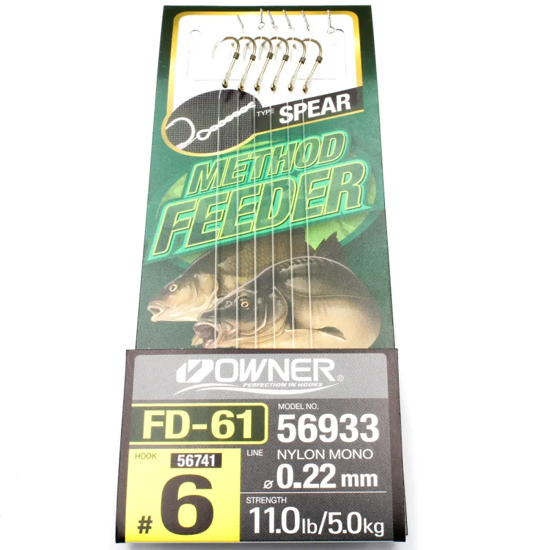 Przypon Method Feeder igła nr 6 żyłka 0,22 Owner