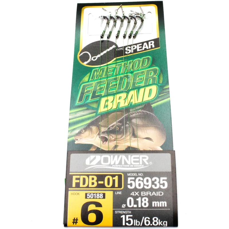 Przypon Method Feeder z igła nr.6 plec. 0,18 Owner