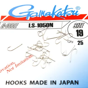 Haczyki Gamakatsu LS-1050N r.19 25szt NIKIEL