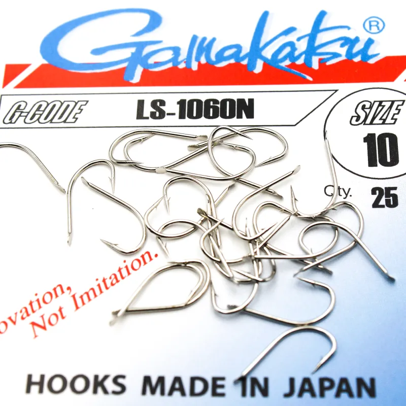 Haczyki Gamakatsu LS-1060N r.10 25szt NIKIEL