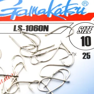 Haczyki Gamakatsu LS-1060N r.10 25szt NIKIEL