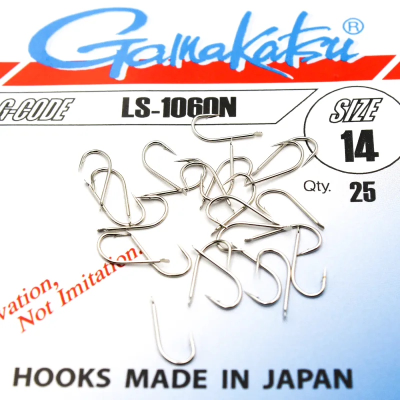 Haczyki Gamakatsu LS-1060N r.14 25szt NIKIEL