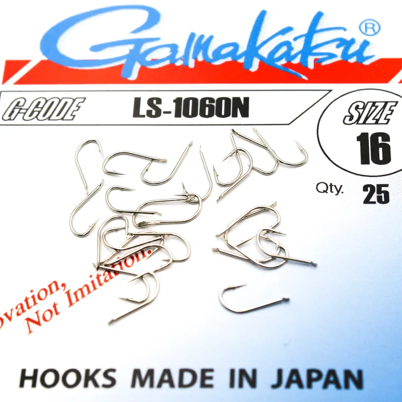 Haczyki Gamakatsu LS-1060N r.16 25szt NIKIEL