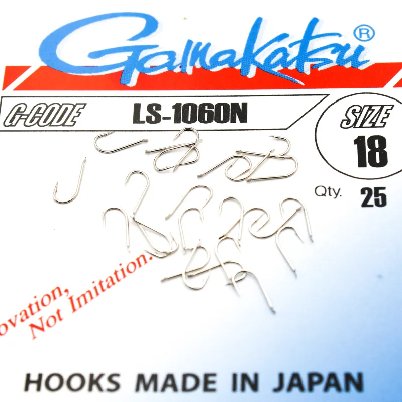 Haczyki Gamakatsu LS-1060N r.18 25szt NIKIEL