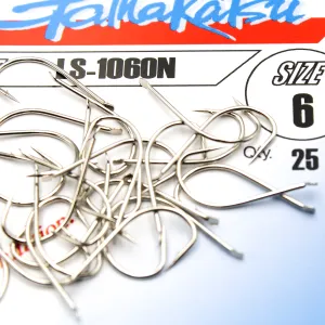 Haczyki Gamakatsu LS-1060N r.6 25szt NIKIEL