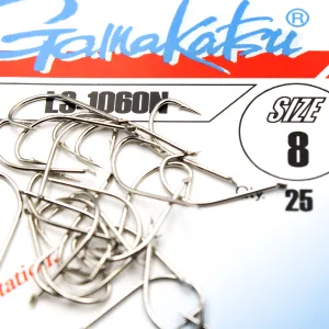 Haczyki Gamakatsu LS-1060N r.8 25szt NIKIEL