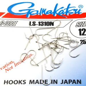 Haczyki Gamakatsu LS-1310 r.12 25szt NIKIEL